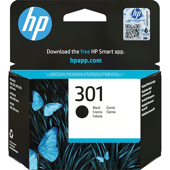 HP blæk nr. 301 sort