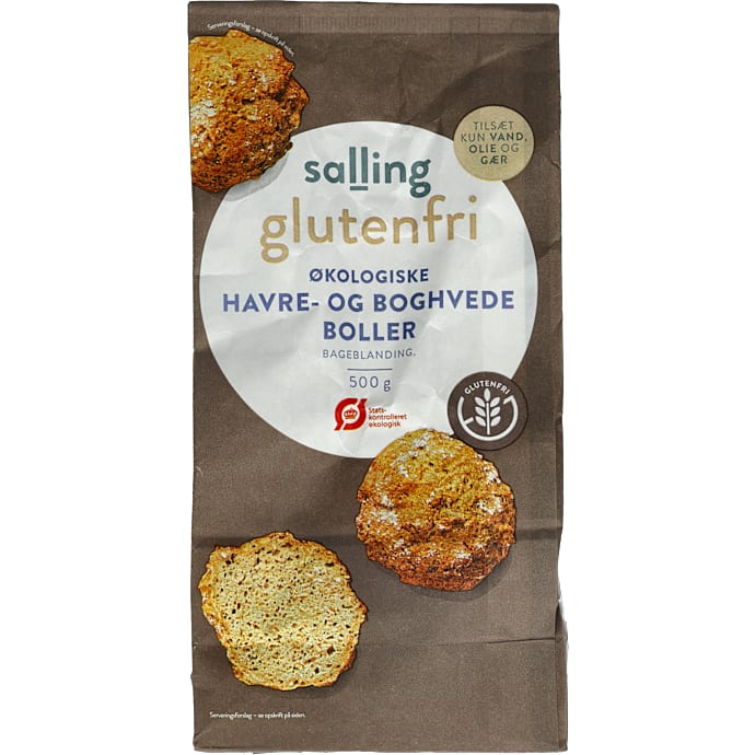 Salling glutenfri Boller havre og boghvede øko