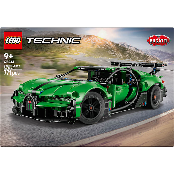 LEGO Technic Grøn Bugatti Chiron Pur Sport-hyperbil 42241