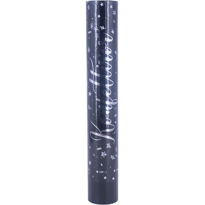 Salling Konfettirør 26 cm Sølv/Sort
