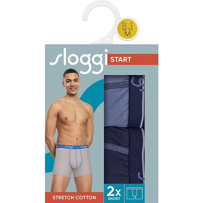 Sloggi herre tights 2-pak str. XL blå