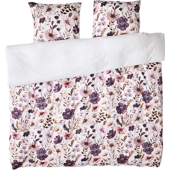 Maison Lux Sengetøj Blomster Hvid