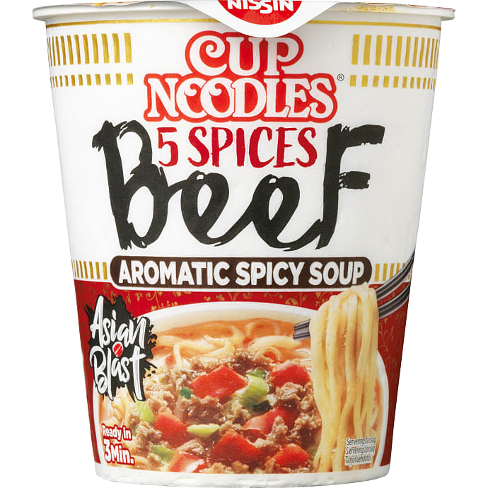 Nissin Cup Noodles Oksekød 64 g