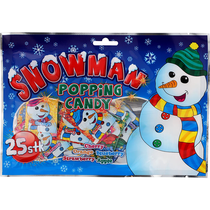 Snowman Popping Candy