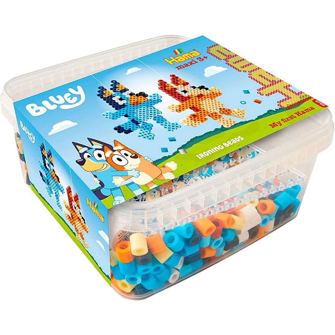 Hama Bluey perleplader og -bøtte