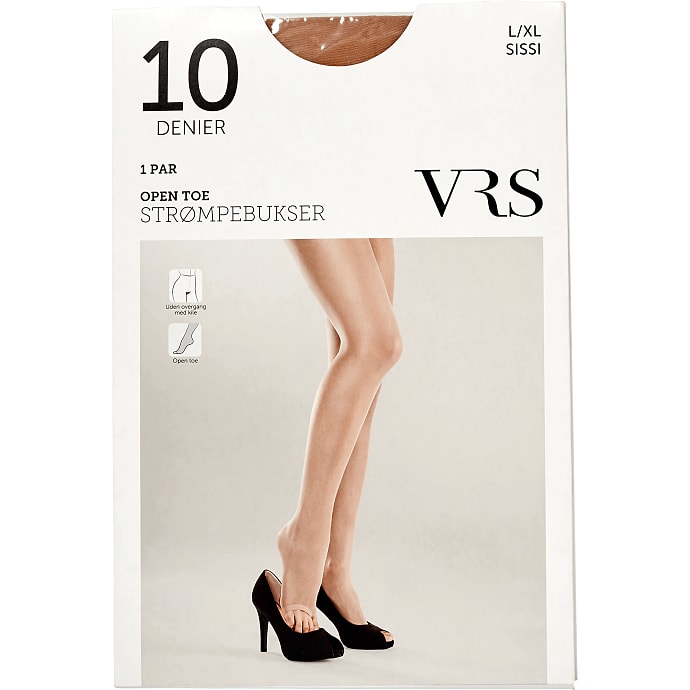 VRS Woman Strømpebukser Opentoe Str. L/XL Sissi