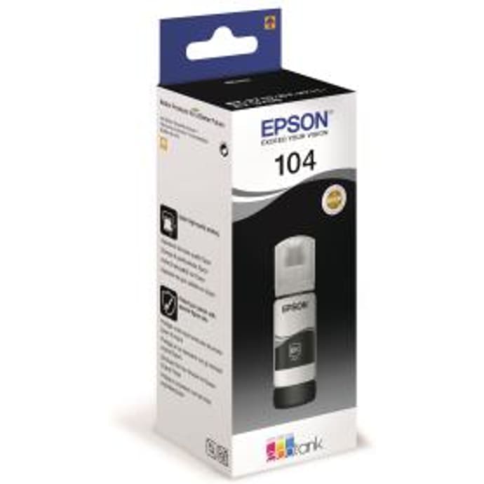 Epson T104 Black EcoTank Printerblæk
