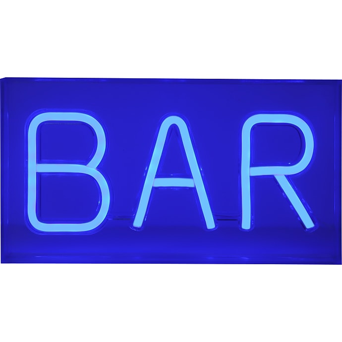 Veli Line Bar neonskilt blå