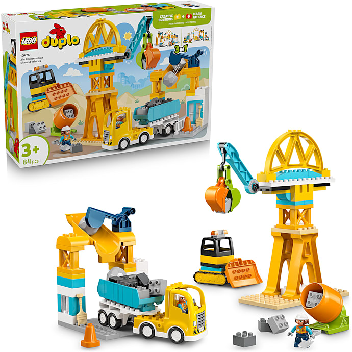 LEGO DUPLO By 3-i-1 Byggeplads med Køretøjer 10476