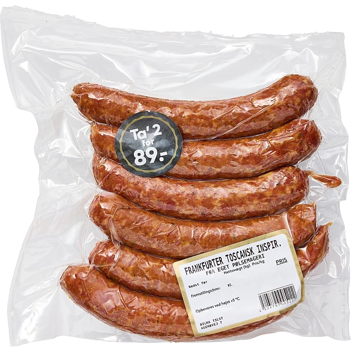 Frankfurter Toscansk inspireret