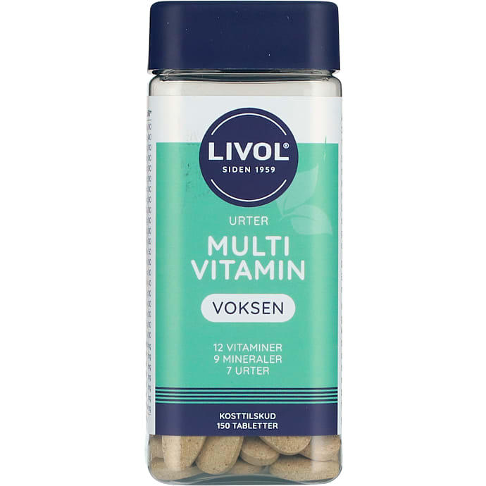Livol Multivitamin m. urter 150 stk
