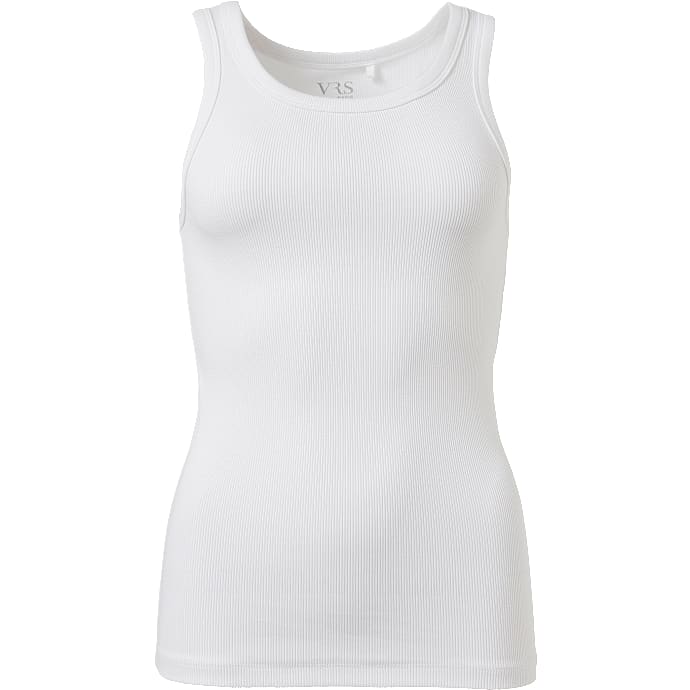 VRS dame basis tanktop str. S - hvid