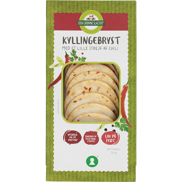 Kyllingebryst i skiver m. chili