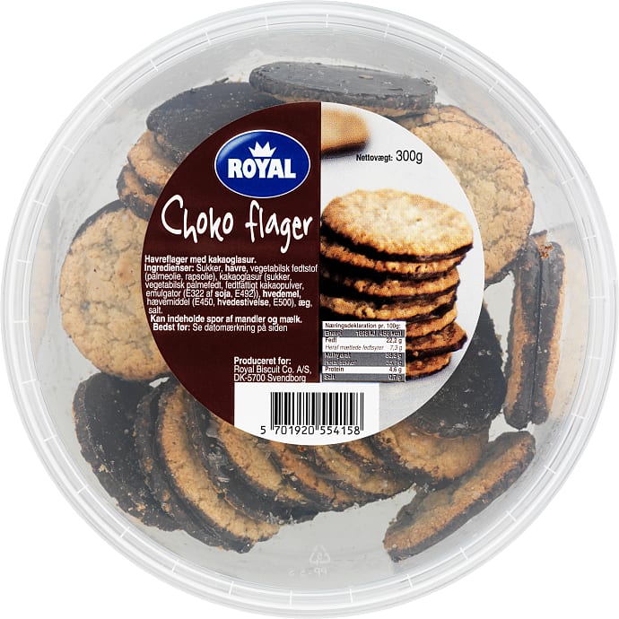 Royal Havreflager med kakaobund