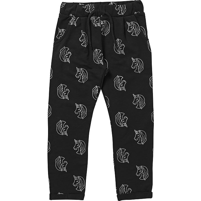 VRS børne sweatbukser str. 104 - sort