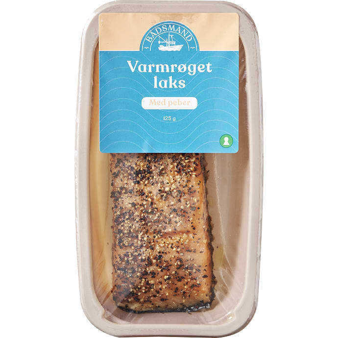 Bådsmand varmrøget laks med peber