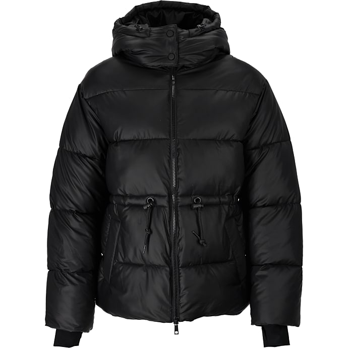 VRS dame PU coated pufferjakke str. XL - sort