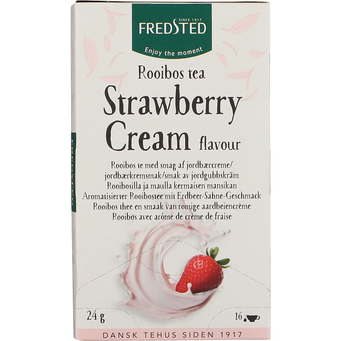 Urtete m. rooibos og jordbær