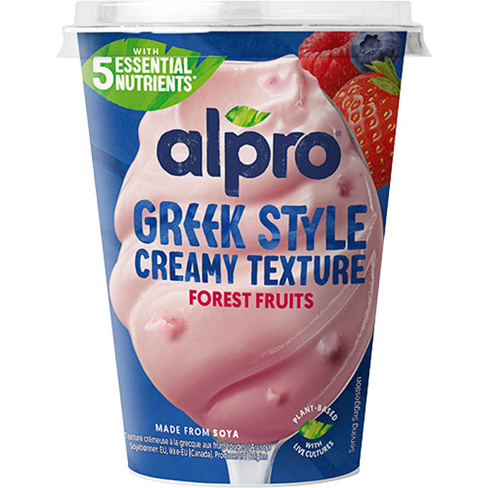 Alpro græsk-inspireret yoghurt med skovbær
