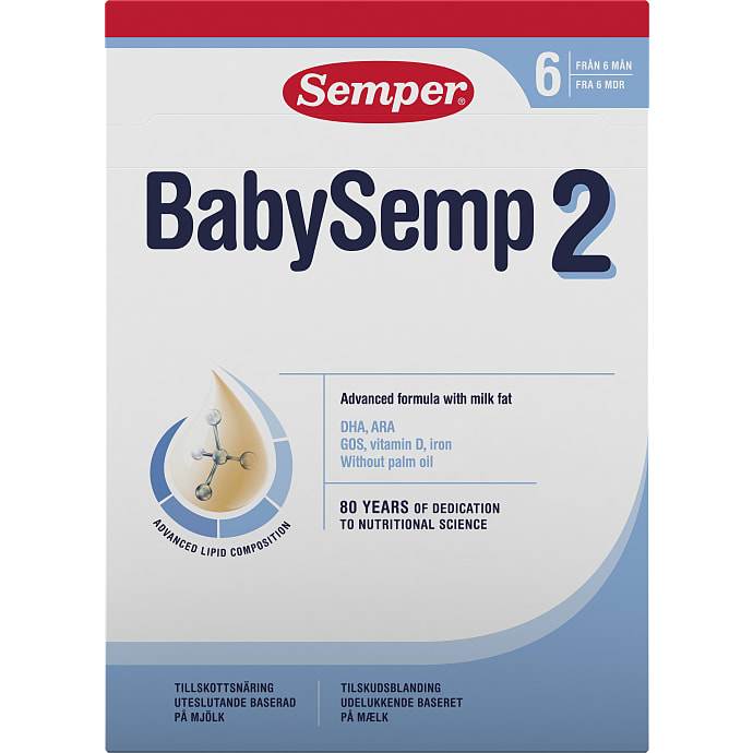 Semper Tilskudsblanding fra 6 mdr. 800 g