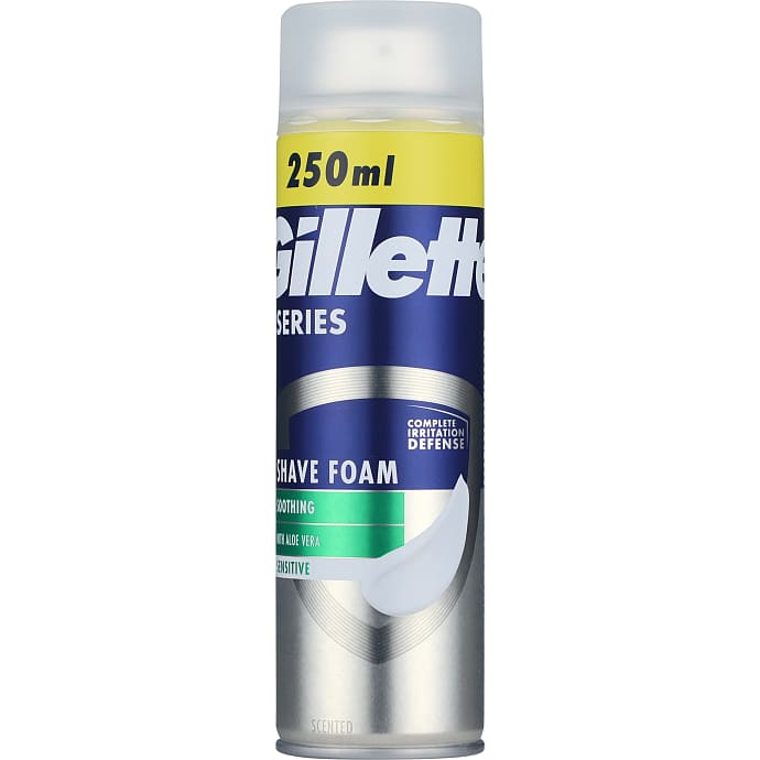 Gillette Barberskum sensitiv hud 250 ml