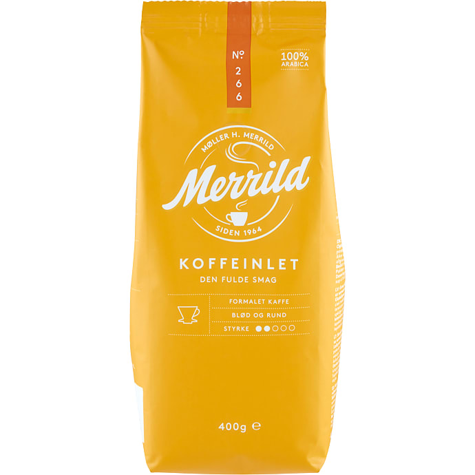 Merrild Koffeinlet formalet kaffe 400 g