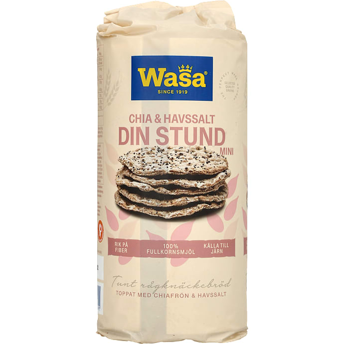 Knækbrød m. chia og havsalt