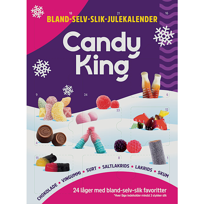 Julekalender m. blandet slik