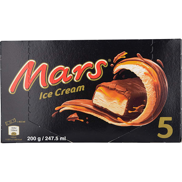 Flødeis m. karamel og chokoladeovertræk