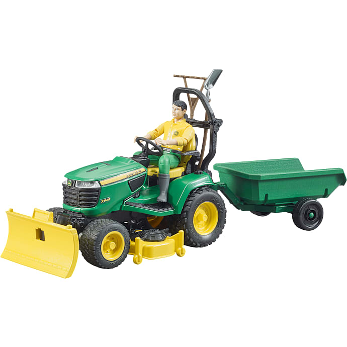 Bruder John Deere havetraktor + trailer