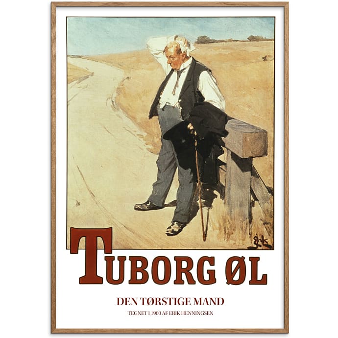 Citatplakat Tuborg manden 70x100