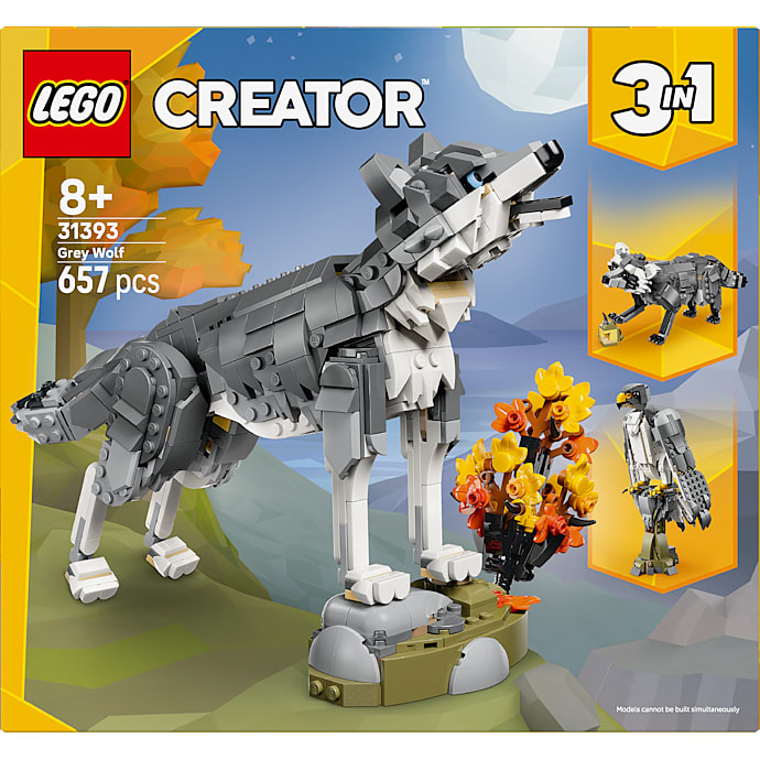 LEGO Creator 3-i-1 Skovens dyr: Grå ulv 31393