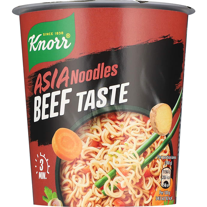 Instant kopnudler m. oksekødssmag