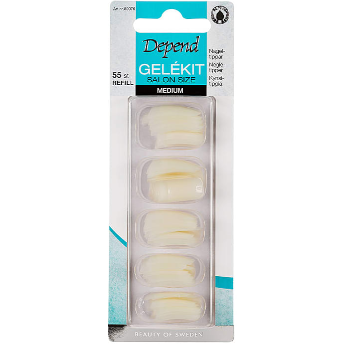 Depend Kunstige negle gelékit refill Str. M
