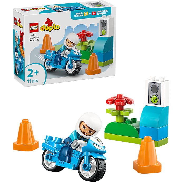 LEGO DUPLO By Blå Politimotorcykel 10471