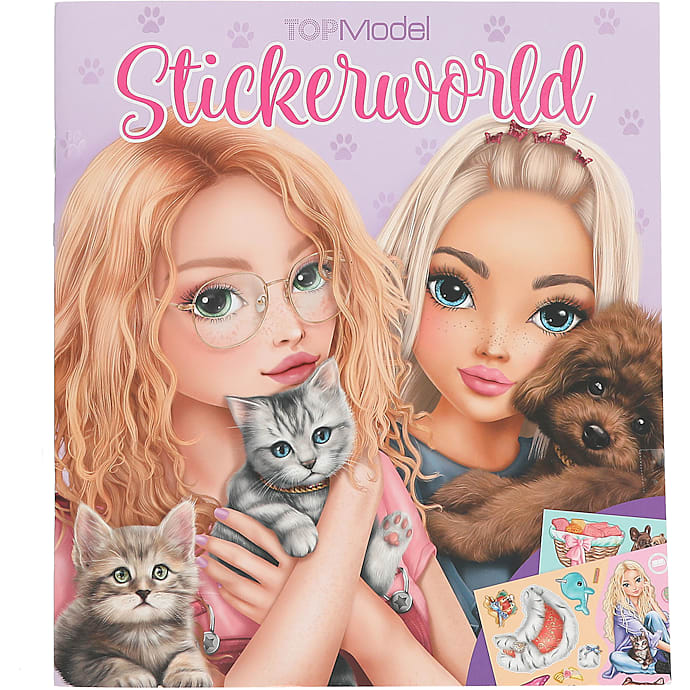 TOPModel Kitty and Doggy Stickersbog