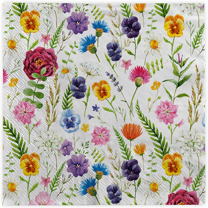 Mønstrede Servietter Blomster