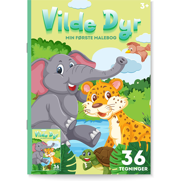 Min første malebog - vilde dyr