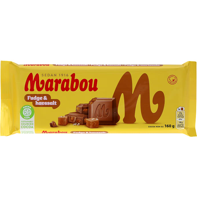 Marabou Mælkechokolade Fudge Havsalt