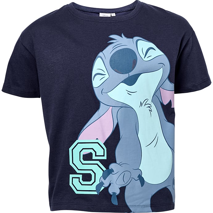 Stitch T-shirt str. 98 - blå