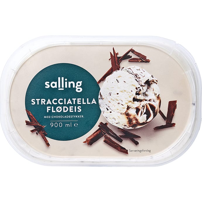 Salling Flødeis m. chokoladestykker