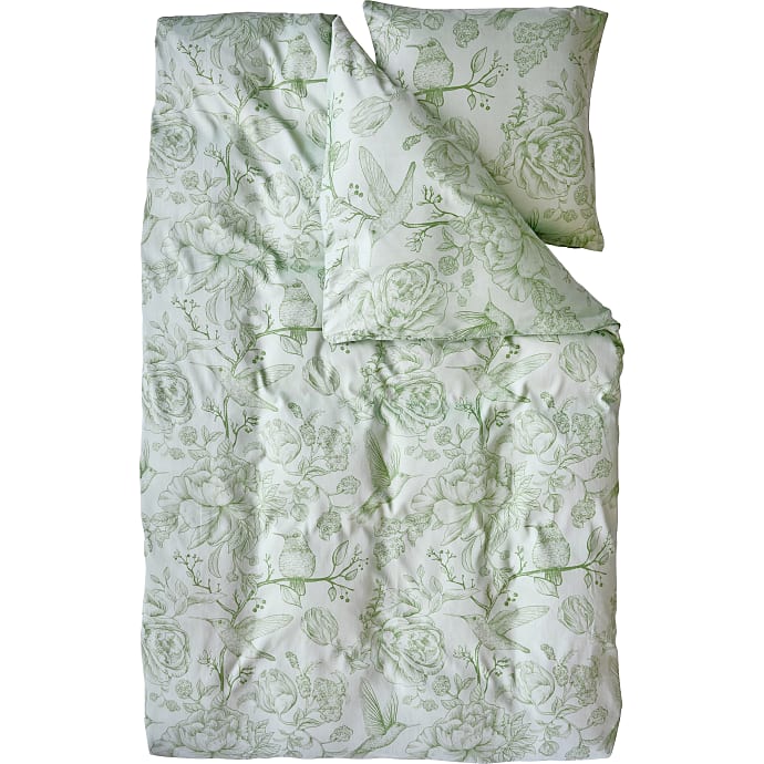 Maison Sengetøj 140x220 cm Romantic Garden Grøn