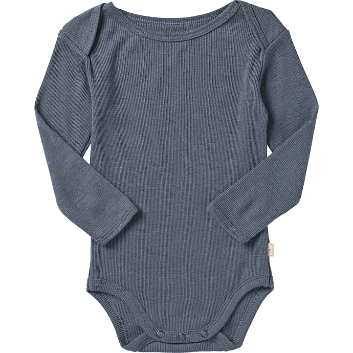 808 baby uld body str. 80 - blå