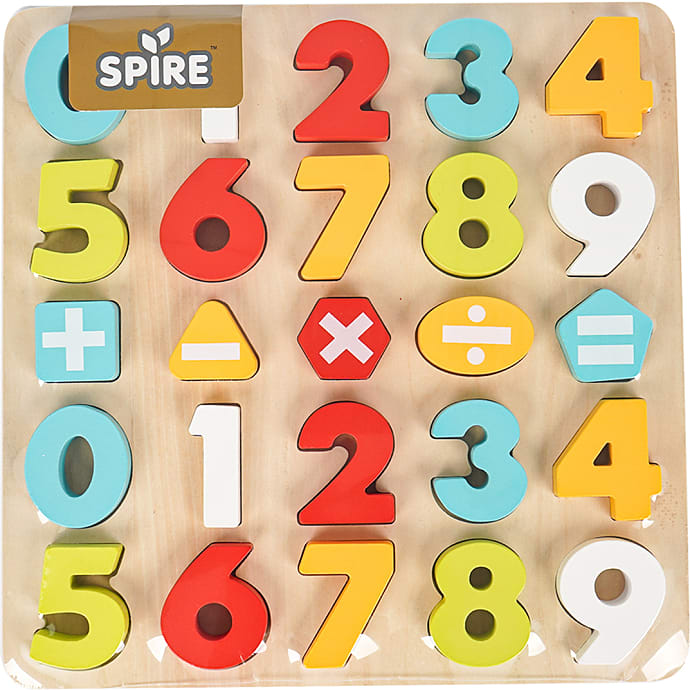 Spire Tal Puslespil Træ