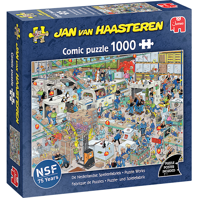 Spilfabrik puslespil - 1000 brikker – produktbillede