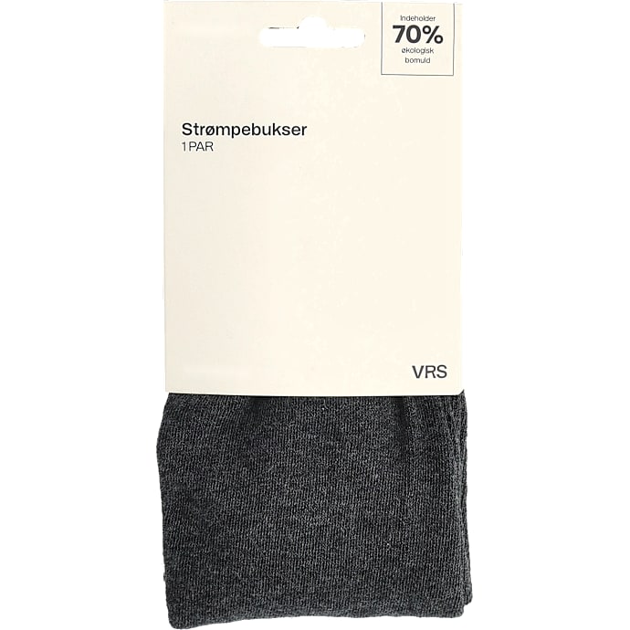 VRS dame bomuldsstrømpebukser str. l/xl - grå