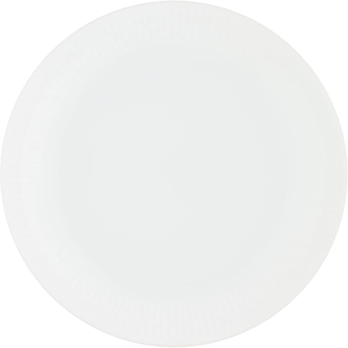 Relief suppetallerken - hvid (Ø: 22 cm)