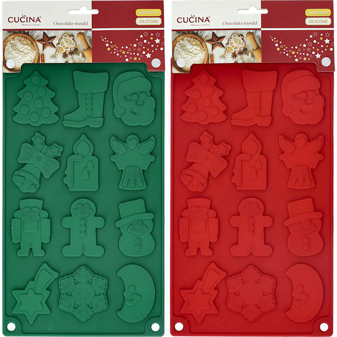 Chokoladeform jul - flere varianter - assorteret