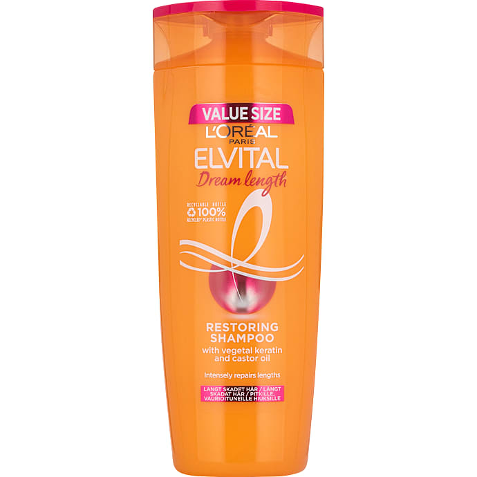 Restoring shampoo m. keratin og castorolie langt skadet hår
