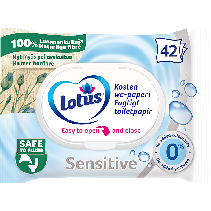 Fugtigt toiletpapir sensitiv